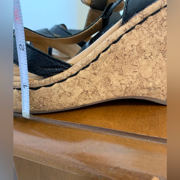 Boc wedge sandals Leather platform heel - Picture 12 of 16